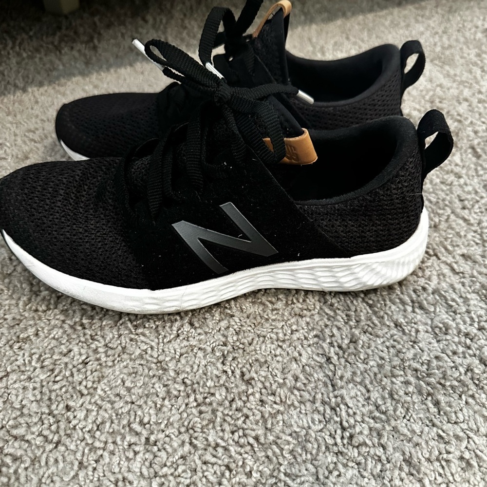 New Balance Black and White Athletic Shoes